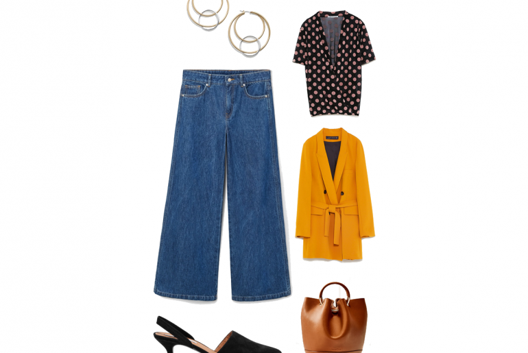 Friday wear : porter le jean au bureau La Grande Mode - Idée look friday wear en jean - Printemps 2018
