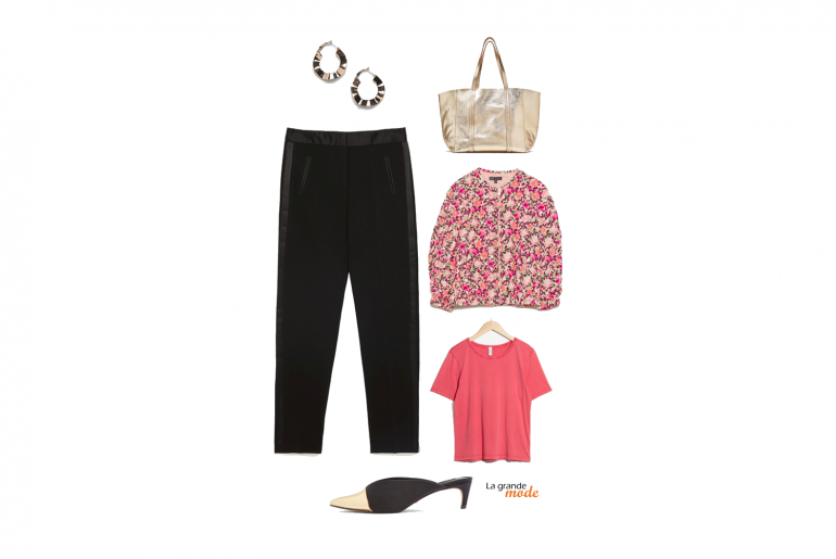 Egayer le pantalon noir : tout un art ! La Grande Mode - Idée look pantalon noir - Printemps 2018