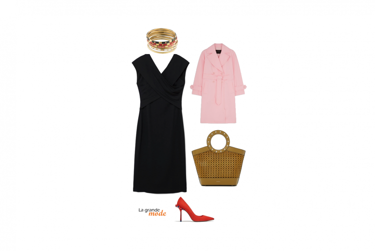 La Grande Mode - Idée look robe noire - Tendance mode printemps 2018