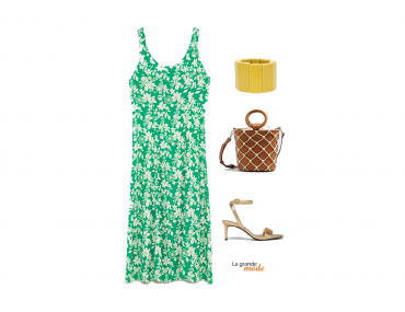 La Grande Mode - Idée look robe fleurie pour soirée estivale - Tendance Mode printemps été 2018