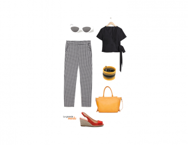 La Grande Mode - Idée look pantalon vichy - Tendance mode printemps été 2018
