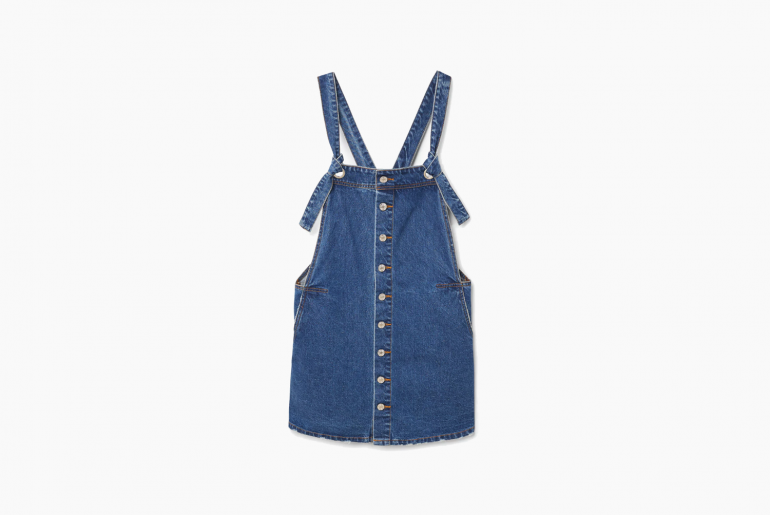 Robe chasuble en denim Mango