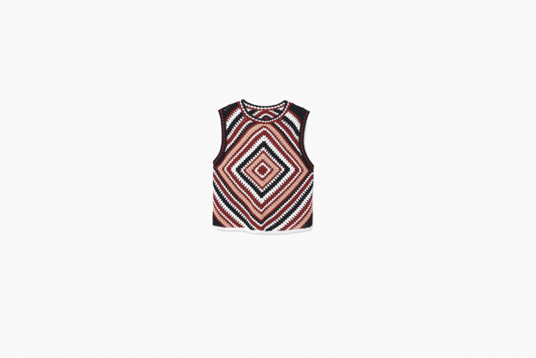 Top en crochet Mango