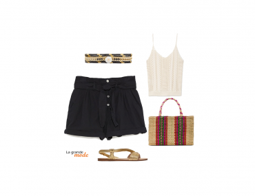 La Grande Mode - Idée look short noir - Tendances mode printemps été 2018