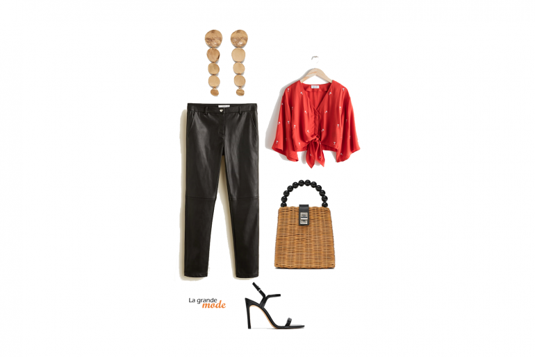 La Grande Mode - Chic avec un pantalon simili cuir - Tendances mode automne hiver 2018