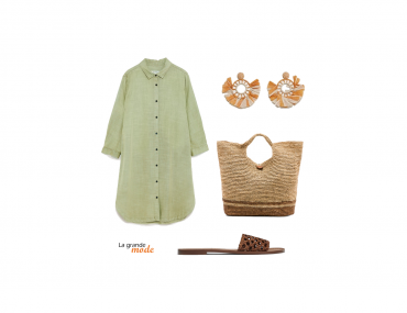 La Grande Mode - Idée look robe chemise - Tendances mode printemps été 2018