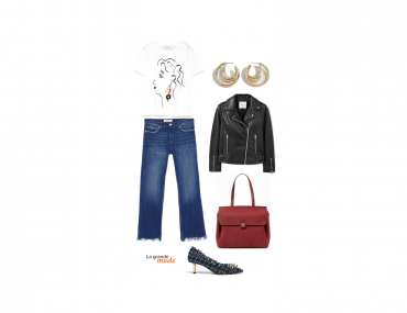 La Grande Mode - Idée look avec des escarpins en tweed - Tendance mode automne hiver 2018