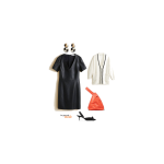 La Grande Mode - Idée look robe en simili cuir et sac orange - Tendance mode automne hiver 2018