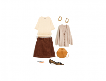 La Grande Mode - Idée look avec une jupe en velours - Tendance mode automne hiver 2018
