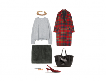 La Grande Mode - Idée look manteau tartan - Tendances mode automne hiver 2018