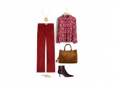 La Grande Mode - Idée look avec un pantalon velours - Tendance mode Automne Hiver 2019