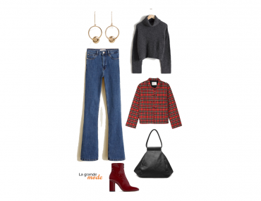 La Grande Mode - Idée look avec une veste tartan - Tendance Mode Automne Hiver 2018