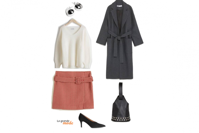 Hivernal, mais pas trivial…Idée look avec une jupe à carreaux La Grande Mode - Idée look avec une jupe à carreaux - Tendances Mode Automne Hiver 2018