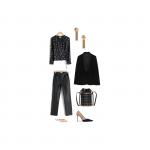 La Grande Mode - Idée look avec un pantalon en cuir et une veste smoking - Tendance Mode Automne Hiver 2018