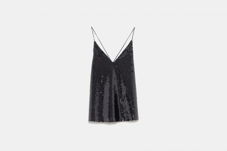 Top à paillettes Zara