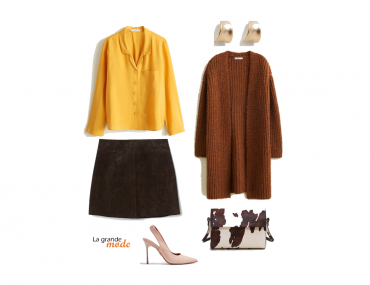 La Grande Mode - Idée look avec un cardigan mi-long - Tendance Mode Automne Hiver 2018