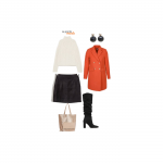 La Grande Mode - Idée look avec un manteau orange - Tendance Mode automne-hiver 2018