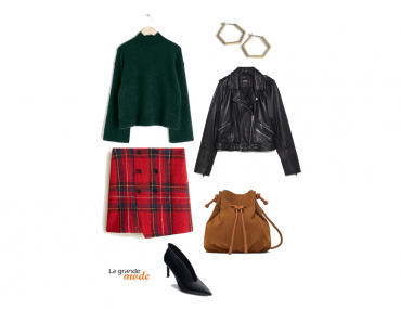 La Grande Mode - Idée look avec une jupe carreaux - Tendance Mode Automne Hiver 2018