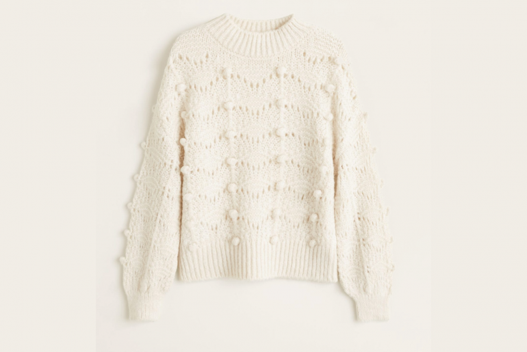 Pull en maille ajourée Mango