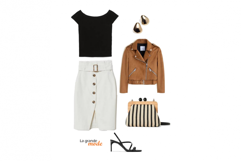 Chic & tendance avec une jupe blanche La Grande Mode - Idée look avec une jupe blanche - Tendance Mode Printemps Ete 2019 - SS 2019
