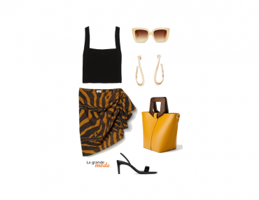 La Grande Mode - Idée look avec une jupe zébrée - Tendance mode SS2019 Printemps été 2019