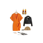 La Grande Mode - Idée look avec une robe orange - Tendance mode printemps été 2019