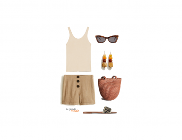 La Grande Mode - Idée look avec un short en lin - Tendance mode printemps été 2019 - SS2019