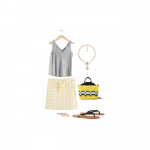 La Grande Mode - Idée look avec une jupe vichy - Tendance mode printemps été 2019 - SS2019 SS19