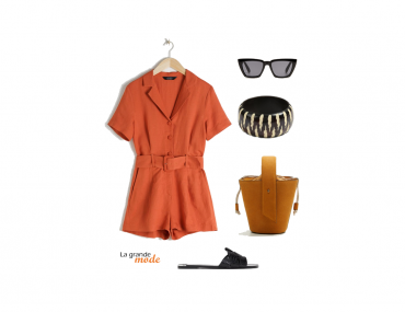 La Grande Mode - Idée look combishort et claquettes - Tendance mode - Printemps été 2019