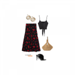 La Grande Mode - Idée look avec une jupe satinée et un top noué - Tendance mode printemps été 2019 - SS2019