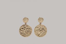 Boucles d’oreilles martelées Massimo Dutti