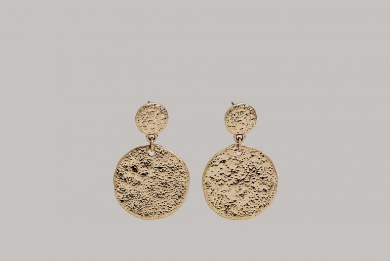 Boucles d’oreilles martelées Massimo Dutti