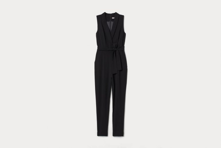Combi-pantalon noire H&M