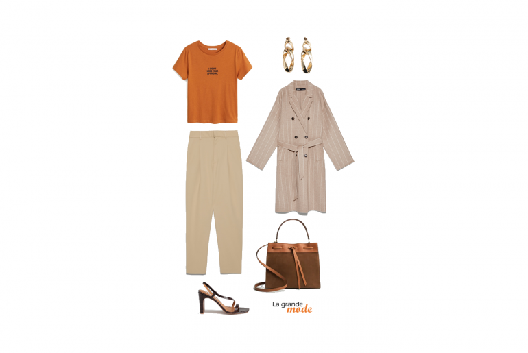 Pantalon à pinces & Manteau doudou : vivement l’automne ! La Grande Mode - Idée look avec un pantalon à pinces - Tendance mode automne hiver 2019