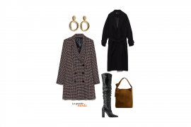 Robe-veste & Cuissardes : chic & féminité à l’état pur La Grande Mode - Idée look avec une robe-veste et des cuissardes - Tendance Mode automne-hiver 2019
